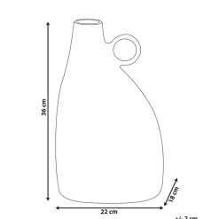 Beliani NARBADA - Decoratieve vaas - Zwart - Aluminium Online