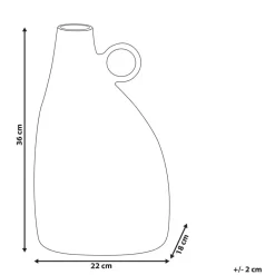 Beliani NARBADA - Decoratieve vaas - Zwart - Aluminium Online