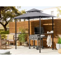 Beliani NARO - Tuinpaviljoen - Grijs - Staal Sale