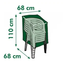 Nature Product – grijs – kunststof – 68x68x110 cm – tuinstoelen Outlet