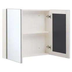 Beliani NAVARRA - Badkamermeubel - Wit - Multiplex Online