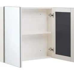 Beliani NAVARRA - Badkamermeubel - Wit - Multiplex Online