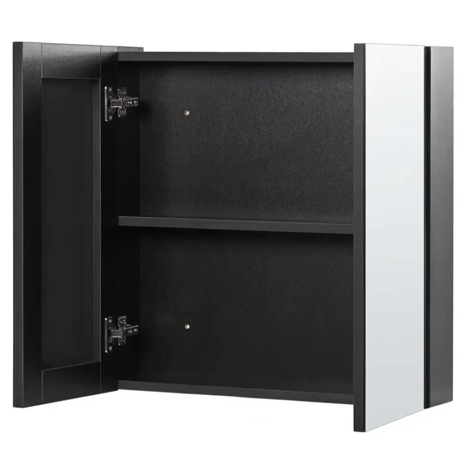 Beliani NAVARRA - Badkamermeubel - Zwart - Multiplex Outlet