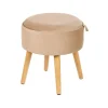 Beliani NEELY - Hocker - Beige - Fluweel Discount