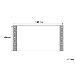 Beliani NEMLI - Plaid - Blauw - 130 x 150 cm - Acryl Clearance