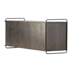 Leen Bakker Nest living Marcus Hangende Houten Wandkast Walnoot - 122 x 35 cm