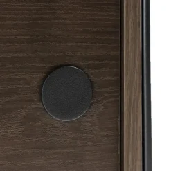 Leen Bakker Nest living Marcus Hangende Houten Wandkast Walnoot - 122 x 35 cm