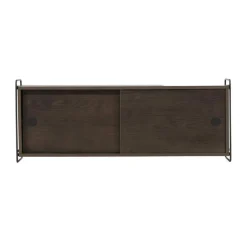 Leen Bakker Nest living Marcus Hangende Houten Wandkast Walnoot - 122 x 35 cm