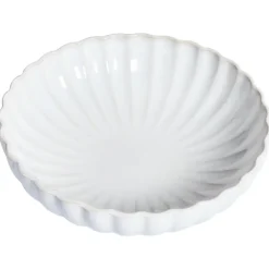 Leen Bakker NETTLE - Diepe borden set van 4 - Gebroken wit - Steengoed Discount