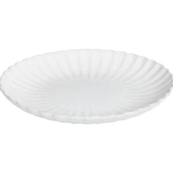 Leen Bakker NETTLE - Dinerborden set van 8 - Wit - Steengoed Discount