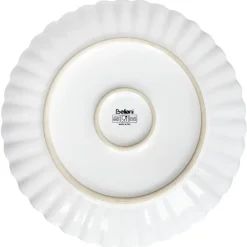 Leen Bakker NETTLE - Dinerborden set van 8 - Wit - Steengoed Discount