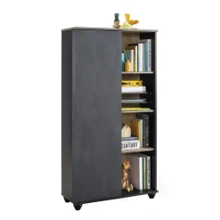 Leen Bakker New York Compact boekenkast kast zwart tienerkamer Clearance