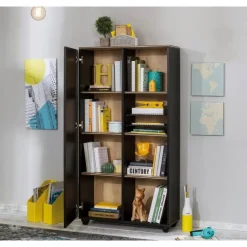 Leen Bakker New York Compact boekenkast kast zwart tienerkamer Clearance
