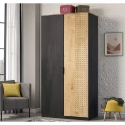 Leen Bakker New York tienerkamer 2-deurs kledingkast