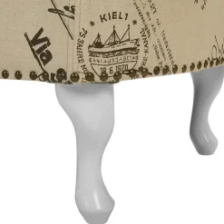 Beliani NIMES - Chaise longue - Beige - Rechterzijde - Polyester Outlet