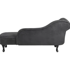 Beliani NIMES - Chaise longue - Grijs - Linkerzijde - Kunstleer Outlet