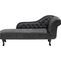 Beliani NIMES - Chaise longue - Grijs - Rechterzijde - Kunstsuède Best