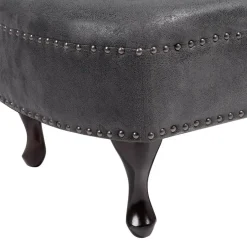 Beliani NIMES - Chaise longue - Grijs - Rechterzijde - Kunstsuède Best