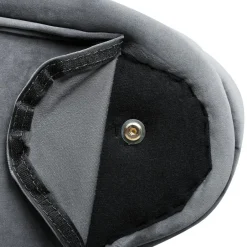 Beliani NIMES - Chaise longue - Grijs - Linkerzijde - Fluweel Clearance