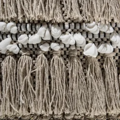 Beliani NOIDA - Poef - Beige - 44 cm - Katoen Clearance