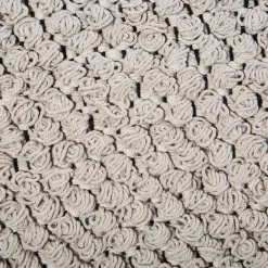 Beliani NOIDA - Poef - Beige - 44 cm - Katoen Clearance