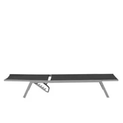 Beliani NOLI - Strandstoel - Zwart - Staal Sale