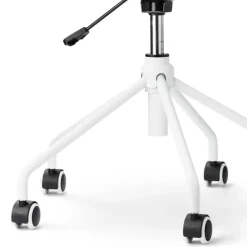 Leen Bakker Nolon Nout-Liz Bureaustoel Wit - Okergeel Kussen - Wit Onderstel Outlet