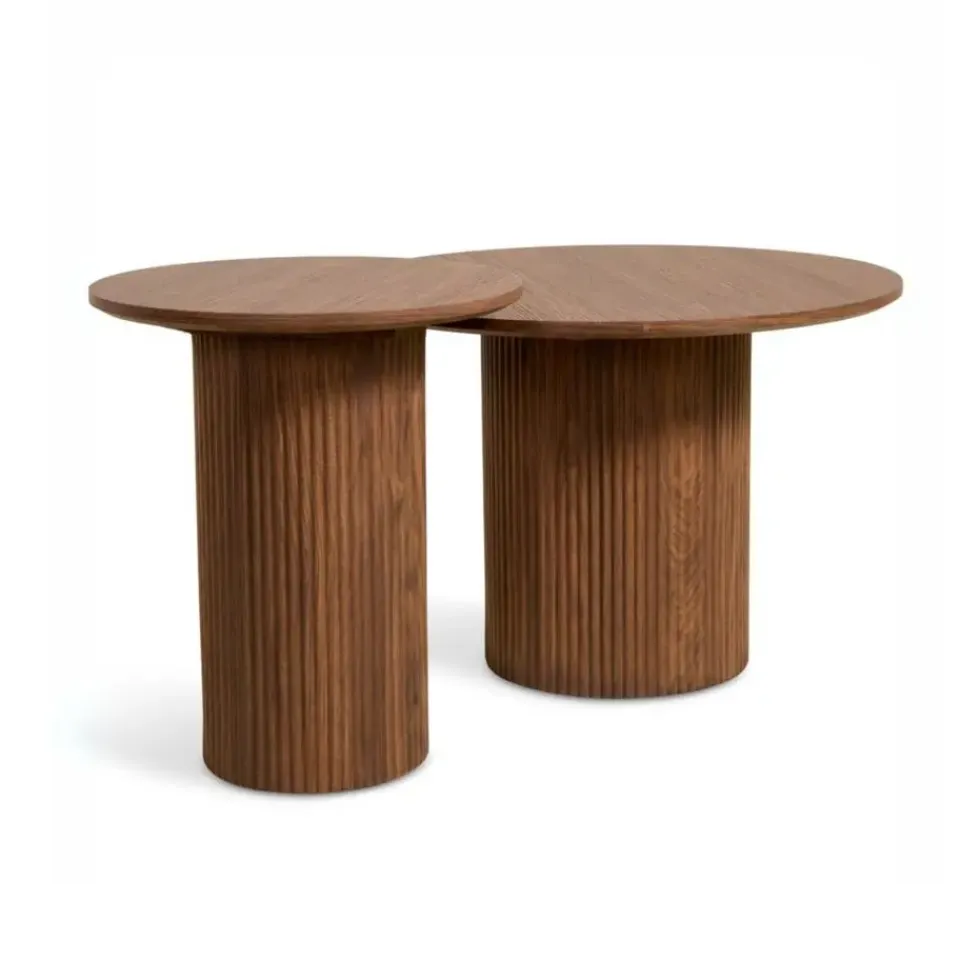 HomeMixx Nora Bijzettafel - Ø40cm Walnoot Best