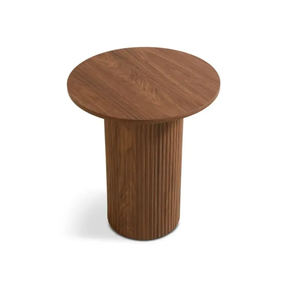 HomeMixx Nora Bijzettafel - Ø40cm Walnoot Best