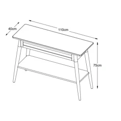 Nordic Home - Ivar eiken sidetable - 110 cm - naturel Sale