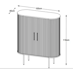 Nordic Home - Kelly wandkast - zwart Best