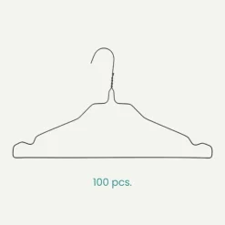 Nordix Kledinghangers set 100 stuks Metaal Zwart Draadhanger Kleerhangers Hot