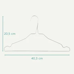 Nordix Kledinghangers set 150 stuks Metaal Draadhanger Kleerhangers Sale