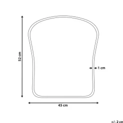 Beliani NOTH - Wandspiegel - Goud - 45 x 52 cm - Metaal Best