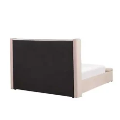 Beliani NOYERS - Bed met opbergruimte - Roze - 160 x 200 cm - Fluweel Discount