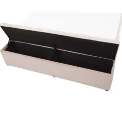 Beliani NOYERS - Bed met opbergruimte - Roze - 160 x 200 cm - Fluweel Discount