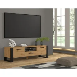 Homlando NUKA TV meubel ladekast 160 cm eiken artisan Hot