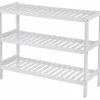 O'DADDY Bamboe Schoenenrek - 3 Laags - Voor 12 Paar - Wit - 70x26x55 cm Hot