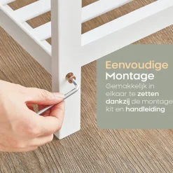 O'DADDY Bamboe Schoenenrek - 3 Laags - Voor 12 Paar - Wit - 70x26x55 cm Hot