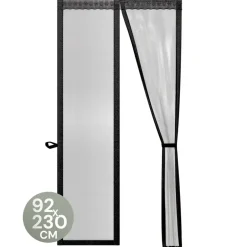 O'DADDY Deurgordijn Deluxe FIBER - Magnetisch Vliegengordijn 92x230 Zwart Discount