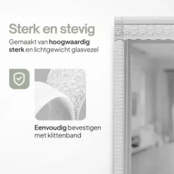 O'DADDY Deurgordijn Deluxe FIBER 92x220 - Magnetisch Vliegengordijn Wit Clearance