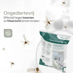 O'DADDY Deurgordijn Deluxe FIBER 92x220 - Magnetisch Vliegengordijn Wit Clearance