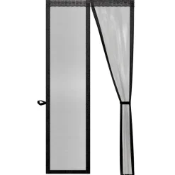 O'DADDY Deurgordijn Deluxe FIBER - Magnetisch Vliegengordijn 100x260 Zwart Best