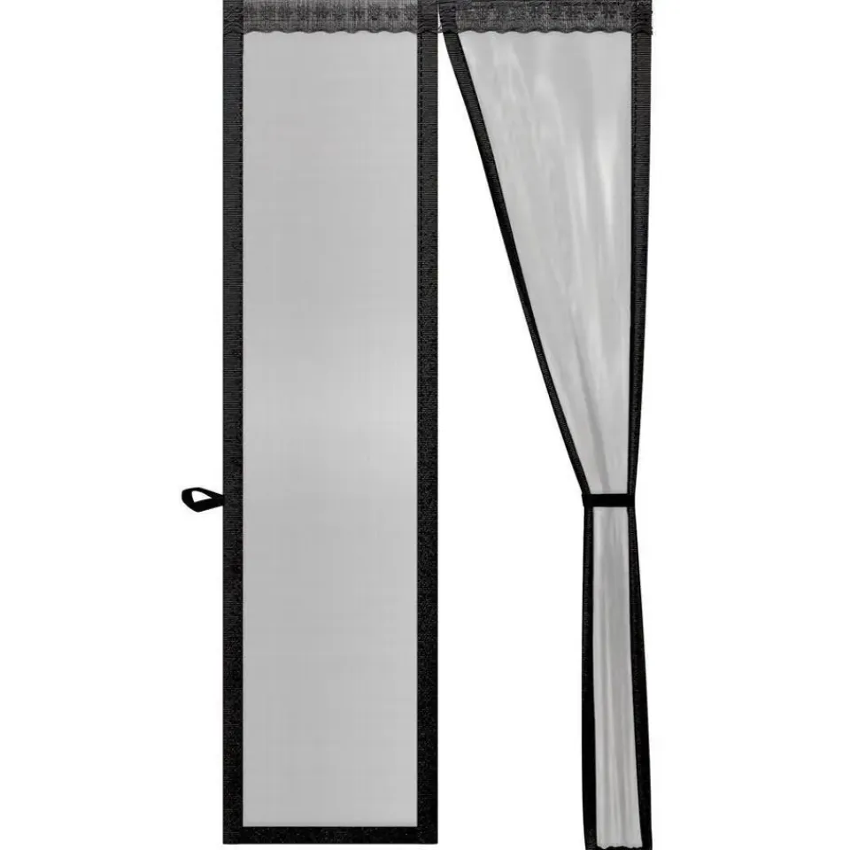 O'DADDY Deurgordijn Deluxe FIBER - Magnetisch Vliegengordijn 100x260 Zwart Best