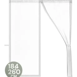 O'DADDY Deurgordijn Deluxe FIBER 184x260 - Magnetisch Vliegengordijn Wit New