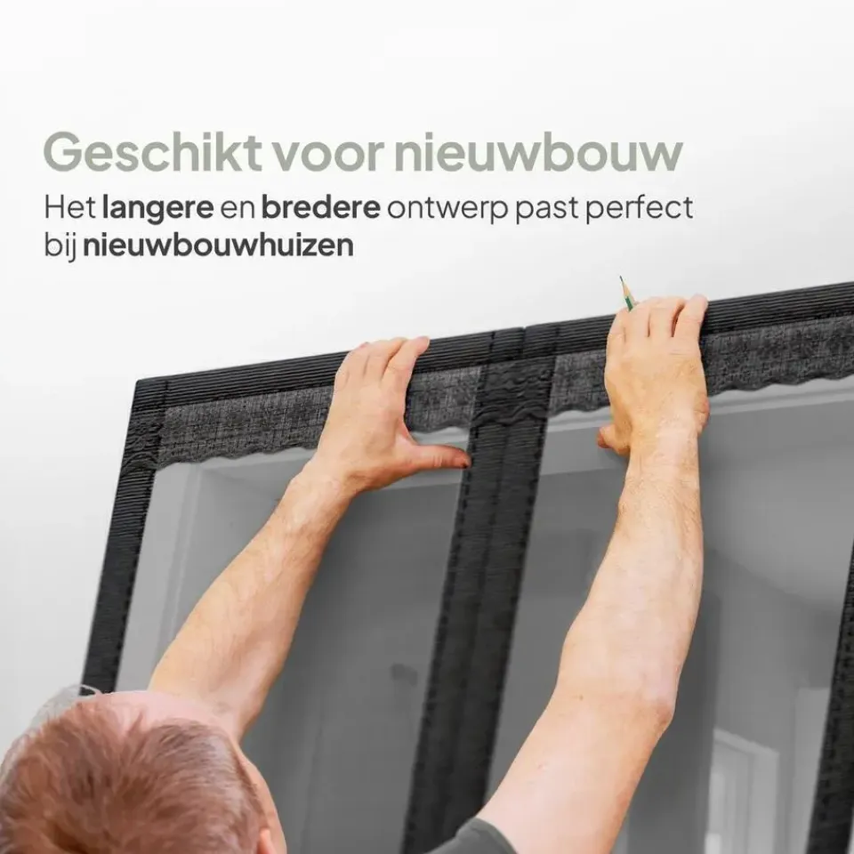 O'DADDY Deurgordijn Deluxe FIBER - Magnetisch Vliegengordijn 140x260 Zwart Hot