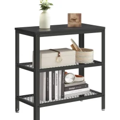 O'DADDY Industriële Wandtafel - 2 Gaasplanken - 60x30x60 cm - Zwart Sale