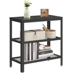 O'DADDY Industriële Wandtafel - 2 Gaasplanken - 60x30x60 cm - Zwart Sale