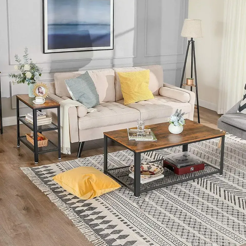 O'DADDY Industriële Wandtafel - Rustiek Bruin - 60x30x60 cm