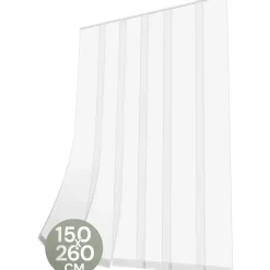 O'DADDY Lamellenhor 150x260 - Deurgordijn - wit New